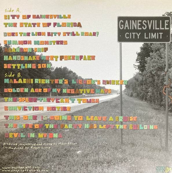 Less Than Jake : GNV FLA (LP, Album + 7")