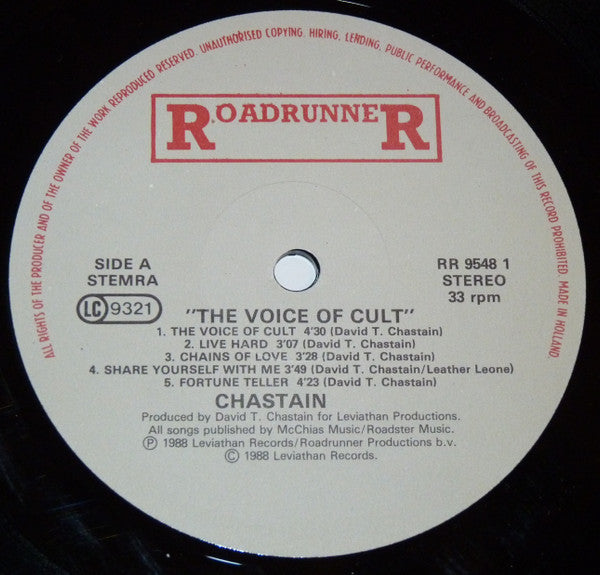 Chastain : The Voice Of The Cult (LP, Album)