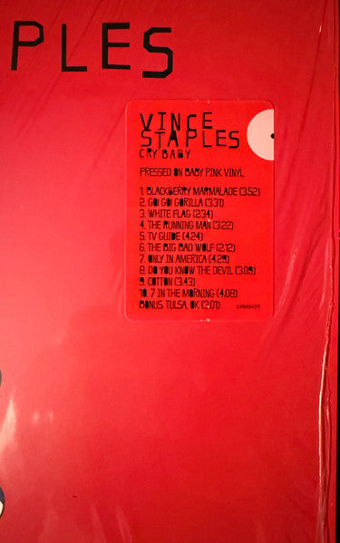Vince Staples : Cry Baby (LP, Album, Bab)