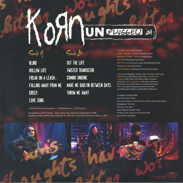 Korn : MTV Unplugged (LP, Unofficial, Col)