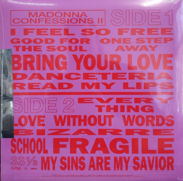 Madonna : Confessions II (LP, Album, Ltd, Mixed, Red)