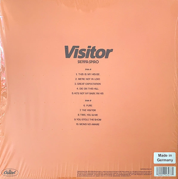 Sienna Spiro : Visitor (LP, Album, Tan)
