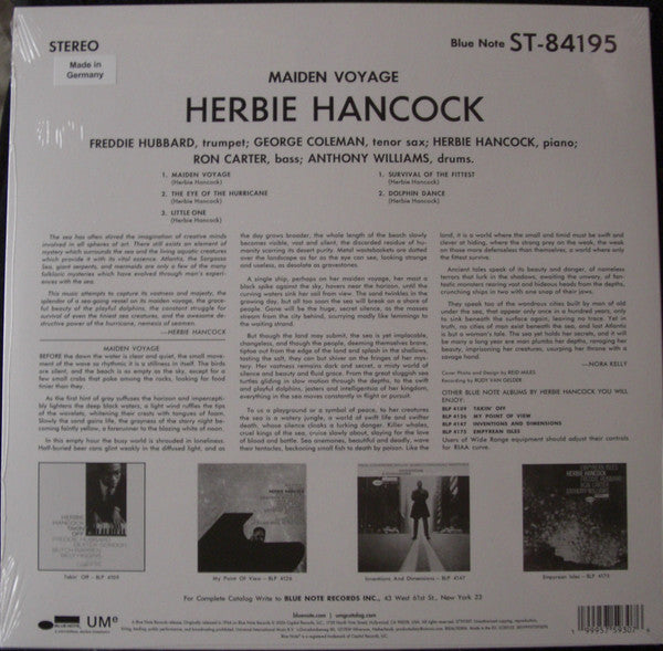 Herbie Hancock : Maiden Voyage (LP, Album, RE)