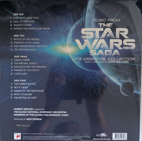 John Williams (4) : Music From The Star Wars Saga (The Essential Collection) (2xLP, Comp, Ltd, Num, RE, Hyp)