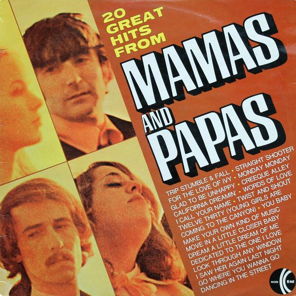 Mamas And Papas* : 20 Great Hits From Mamas And Papas (LP, Comp)