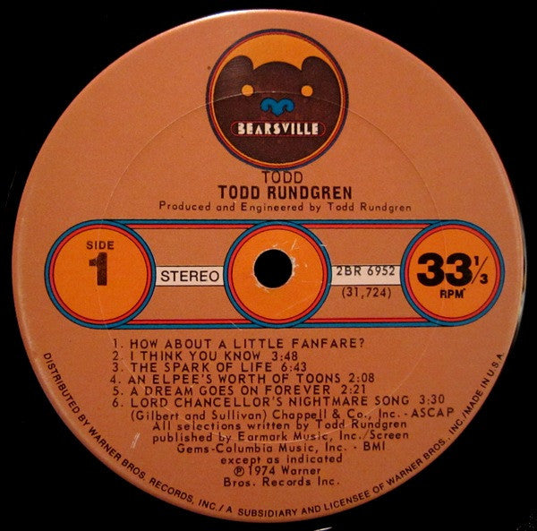 Todd Rudgren Lp Buy Todd Rundgren : Todd (2xLP, Album) Online for a great price ...