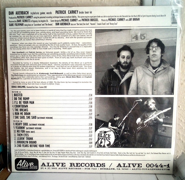The Black Keys : The Big Come Up (LP, Album, Ltd, RE, Tur)