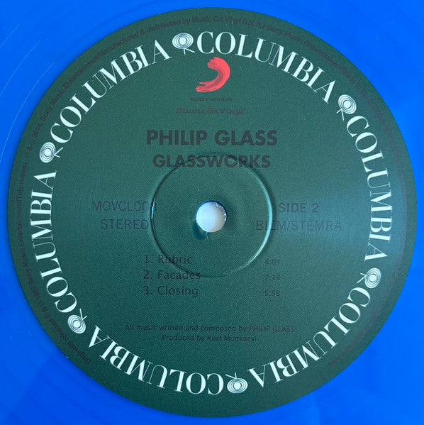 Philip Glass : Glassworks (LP, Album, Ltd, Num, RE, Blu)