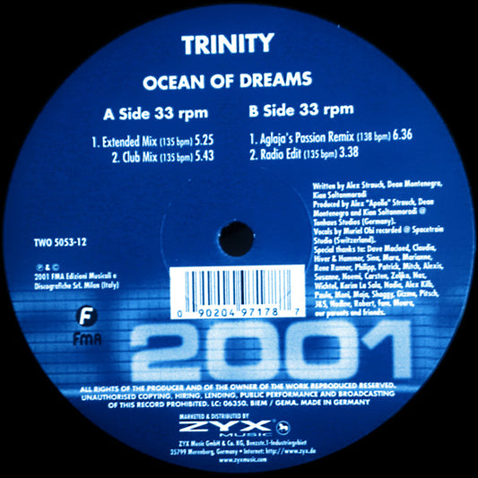 Trinity (3) : Ocean Of Dreams (12")