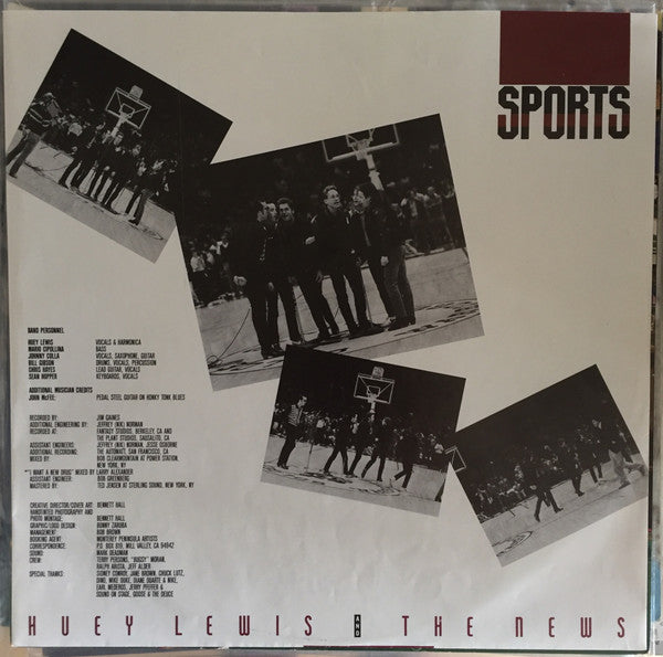 Huey Lewis And The News* : Sports (LP, Album, RE)