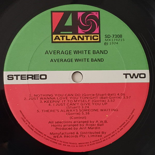 Average White Band : AWB (LP, Album)