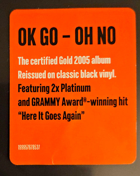 OK Go : Oh No (LP, Album, RE)