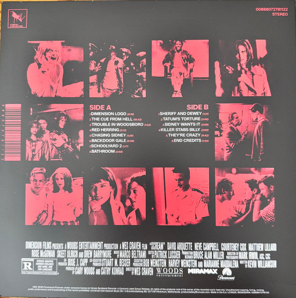 Marco Beltrami : Scream (Original Motion Picture Score) (LP, Album, RE, Red)