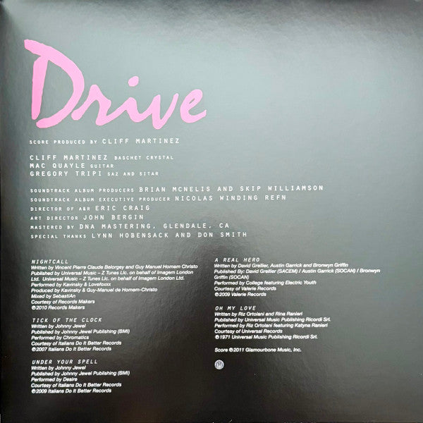 Cliff Martinez : Drive (Original Motion Picture Soundtrack) (2xLP, Album, Ltd, RE, S/Edition, Gol)
