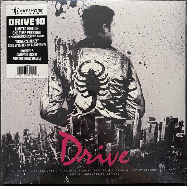 Cliff Martinez : Drive (Original Motion Picture Soundtrack) (2xLP, Ltd, Gol)