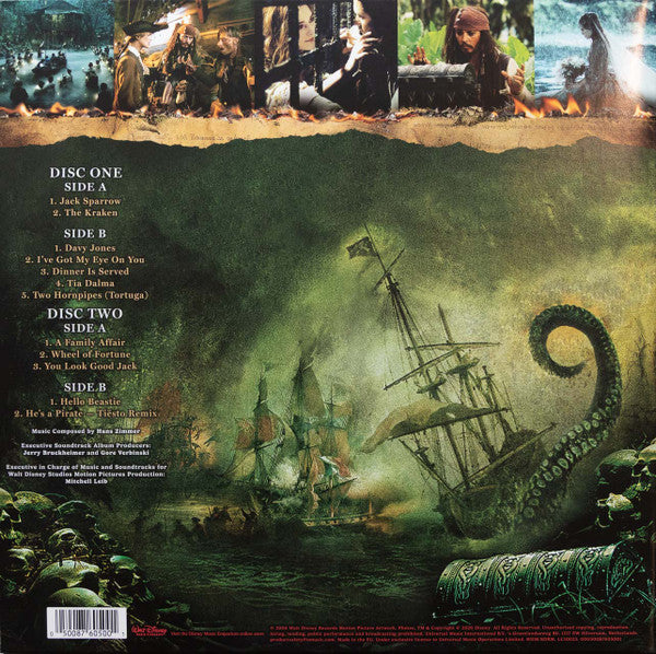 Hans Zimmer : Pirates Of The Caribbean: Dead Man's Chest (2xLP, Album, Sea)
