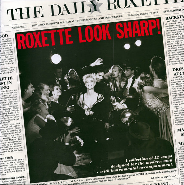 Roxette : Look Sharp! (LP, Album, Ltd, RE, 40t)