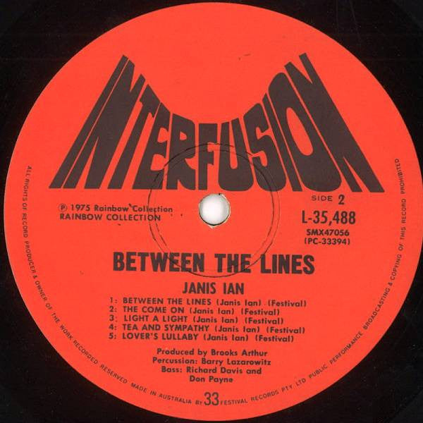 Janis Ian : Between The Lines (LP, Album)