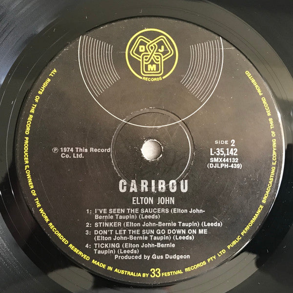 Elton John : Caribou (LP, Album)
