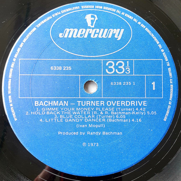 Bachman-Turner Overdrive : Bachman-Turner Overdrive (LP, Album, Gat)