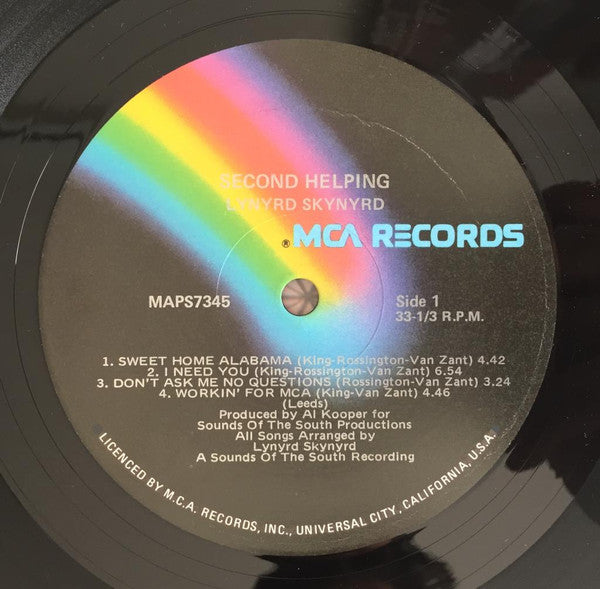 Lynyrd Skynyrd : Second Helping (LP, Album)