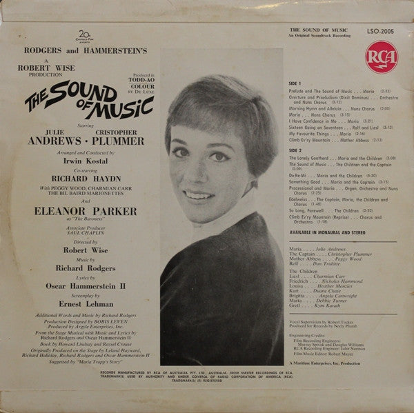 Rodgers & Hammerstein : The Sound Of Music (LP, Album)