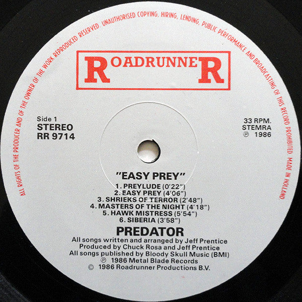 Predator (10) : Easy Prey (LP, Album)