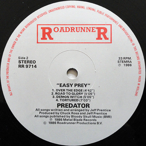 Predator (10) : Easy Prey (LP, Album)