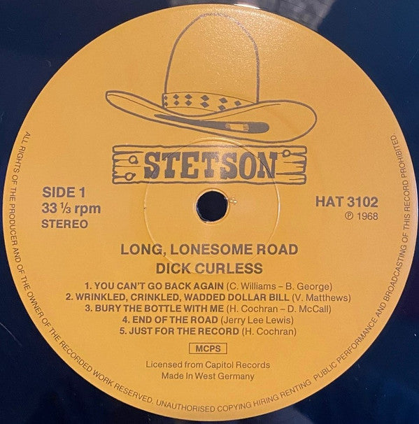 Dick Curless : Long Lonesome Road (LP, RE)