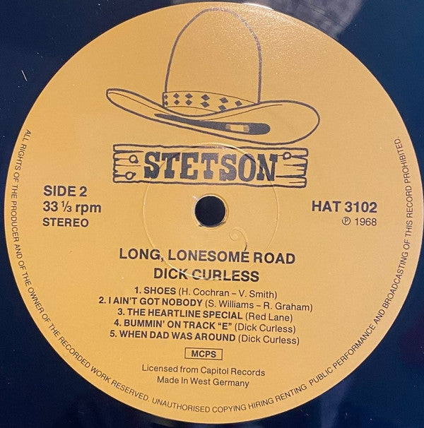 Dick Curless : Long Lonesome Road (LP, RE)