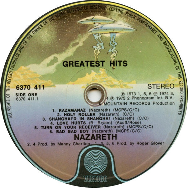 Nazareth (2) : Greatest Hits (LP, Comp)