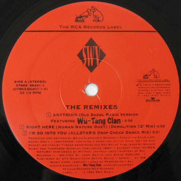 SWV : The Remixes (12", EP)