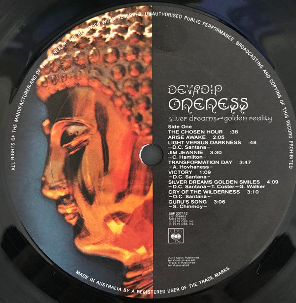 Devadip : Oneness (Silver Dreams-Golden Reality) (LP, Album, Gat)