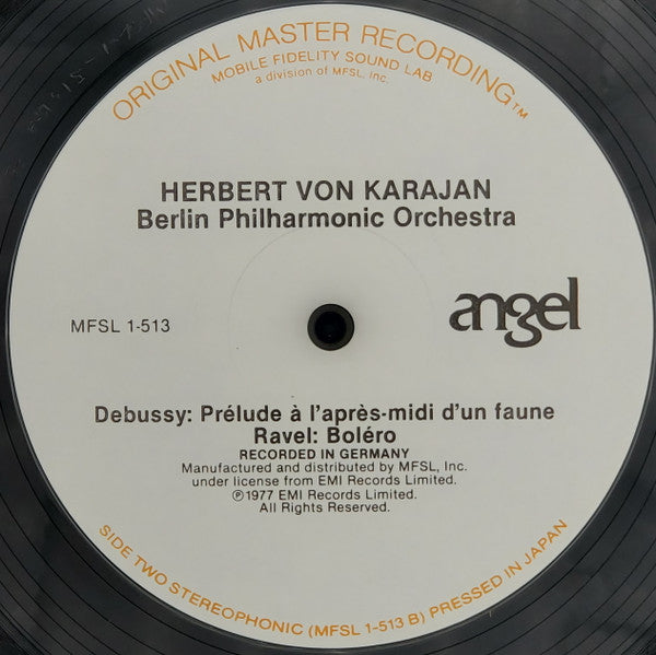 Herbert von Karajan · Berliner Philharmoniker · Maurice Ravel · Claude Debussy : Bolero · La Mer & Prélude À L'Après-midi D'Un Faune (LP, Album, Ltd, RE, RM)