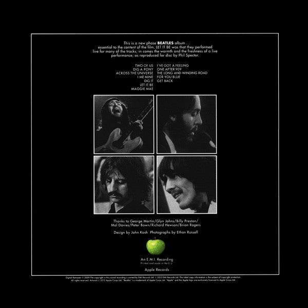 The Beatles : Let It Be (LP, Album, RE, RM, 180)