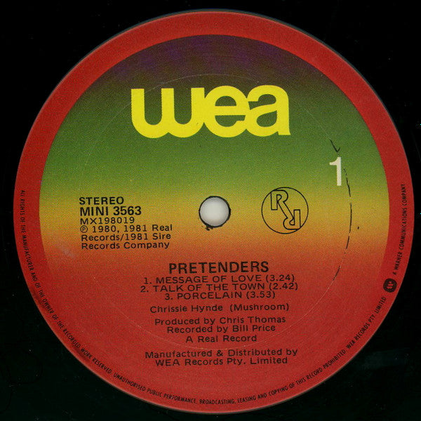 The Pretenders : Extended Play (12", EP)