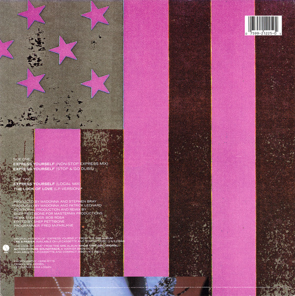 Madonna : Express Yourself (12", Single)