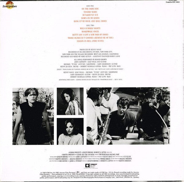 John Cafferty And The Beaver Brown Band : Eddie And The Cruisers (Original Motion Picture Soundtrack) (LP, Album)