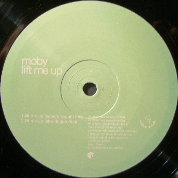 Moby : Lift Me Up (12", Single)