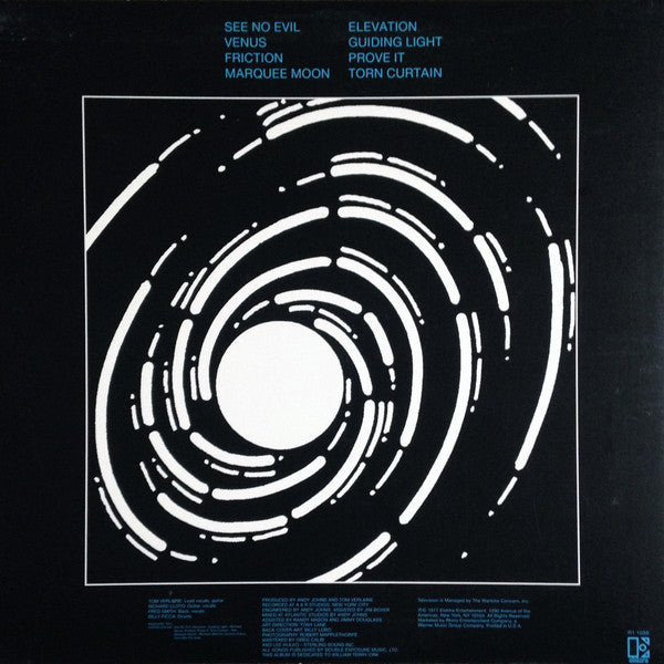 Television : Marquee Moon (LP, Album, RE, RM, RTI)