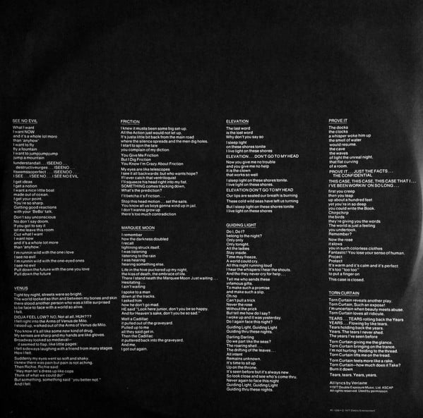 Television : Marquee Moon (LP, Album, RE, RM, RTI)