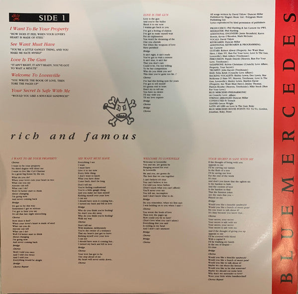 Blue Mercedes : Rich And Famous (LP, Album)