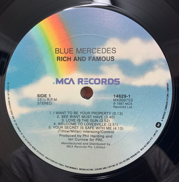 Blue Mercedes : Rich And Famous (LP, Album)