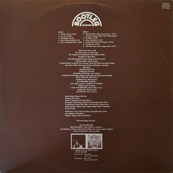 Brian Cadd : Moonshine (LP, Album, Gat)