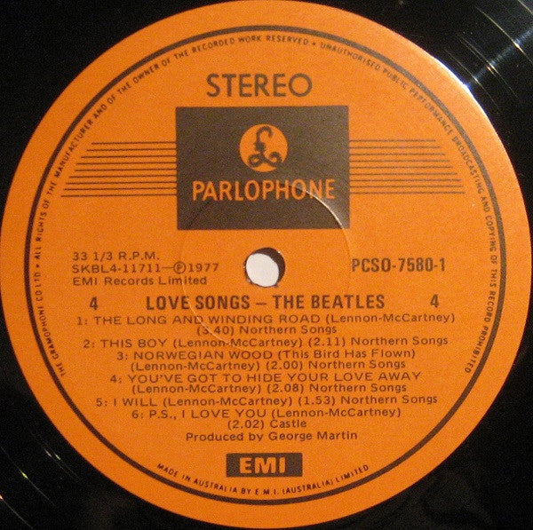 The Beatles : Love Songs (2xLP, Comp)