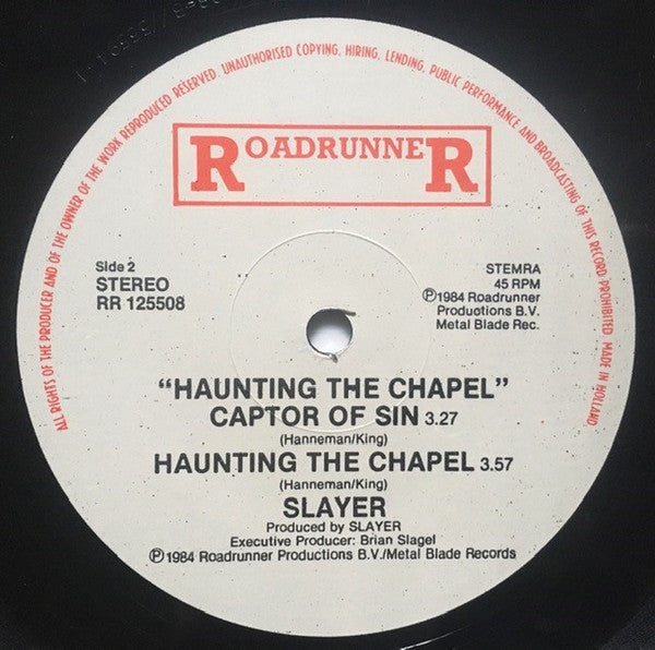 Slayer : Haunting The Chapel (12", EP)