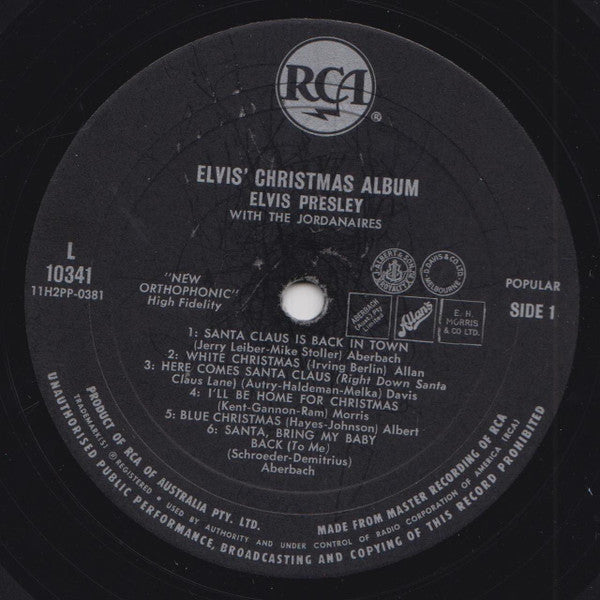 Elvis Presley : Elvis' Christmas Album (LP, Album, RE)