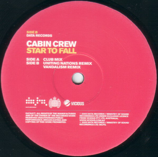 Cabin Crew : Star To Fall (12", Single)
