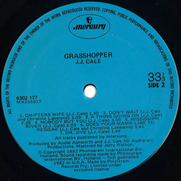 J.J. Cale : Grasshopper (LP, Album)