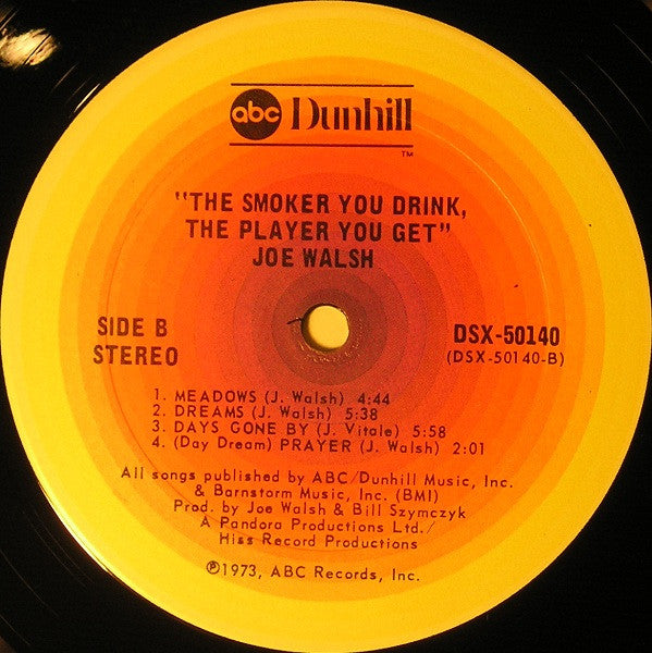 Joe Walsh : The Smoker You Drink, The Player You Get (LP, Album, Club, RE, CRC)